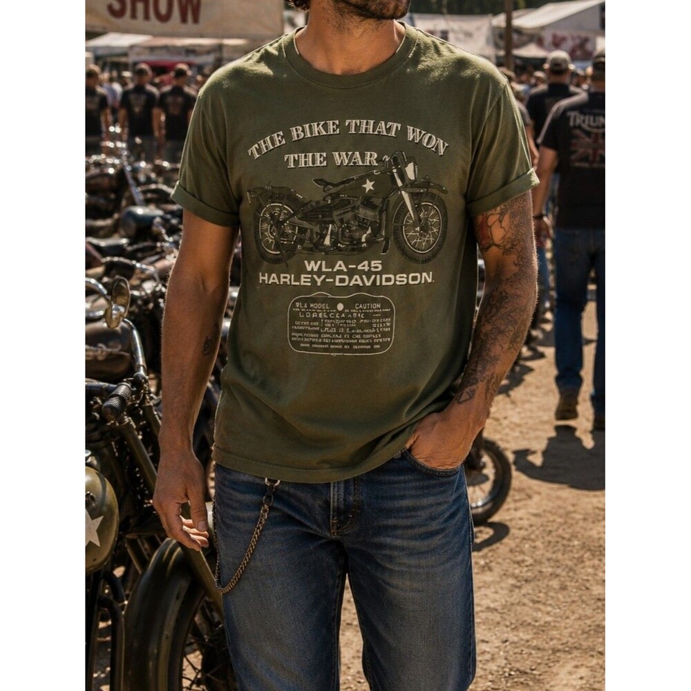 Vtg 1997 Harley-Davidson Pearl Harbor Honolulu Hawaii T Shirt XL Green WLA-45 Mi